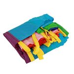 3.6M Kids Play Parachute, Kids Parachute Multicolored Kids Play Parachute Canopy with 16 Handles Indoor and Outdoor Games and Exercise Accessories