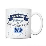 Presents for dad | Worlds best dad mug present from son or daughter | happy first fathers day birthday daddy Christmas cup gift | great daddies coffee cups | daddy’s stuff him gifts uk