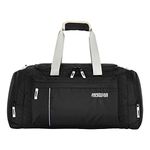 American Tourister X - Bag Nylon 55 Cms Travel Carry_On_Luggage Duffle Bag (Black), 28 Centimeters