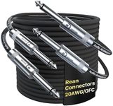 Guitar Cable 20 ft 2 Pack, Professi