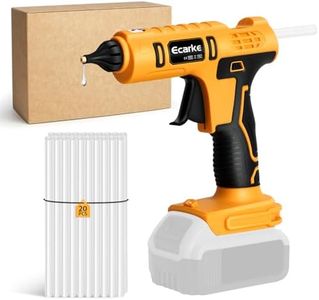 Ecarke Cordless Glue Gun for De Walt 20V Lithium Battery Cordless Hot Sol Glue Gun Great for Repair Crafts DIY (with 20pcs 11mm Glue Sticks)