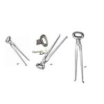 Hoof Nipper 14" 12"15" SET OF NIPPERS Vanadium Steel Farrier Tool in Dull Finish