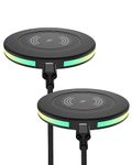 2Pack 15w Phone Wireless Charging Pad for Google Pixel 9 8 8 Pro 7 pro 7a 7 6 pro, QI Wireless Charger Station Cargador Inalambrico for Android Samsung Galaxy S24 S23 + S22 Ultra Apple iPhone 15 14 13