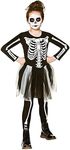 Girls Skeleton Tutu Halloween Fancy