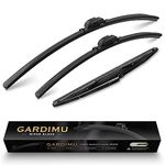 GARDIMU Replacement For Hyundai Santa Fe 2019 2020 2021 Windshield Wiper Blade-3 Pieces of Car Front And Rear Window Wiper blades