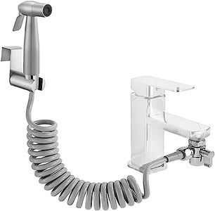Doccia Bidet Portatile, Set Doccia Bidet WC In Acciaio Inossidabile, Spruzzatore Bidet Con Tubo Retrattile In ABS Da 59 Pollici, Supporto E Deviatore - Per La Pulizia Di Pannolini, Bidet, Toilette
