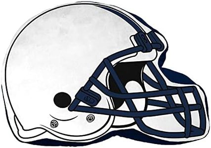 Northwest Oreiller en forme de casque de football - 40,6 cm - Logo doux en peluche pour voyage, literie rembourrée, salles de sport, salle de jeux, Man Cave (Penn State Nittany Lions - Blanc)