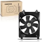 A-Premium A/C Condenser Fan Assembly Compatible with Select Honda Models - Civic 2006-2011 - Replace# HO3120104, 38611RNAA01