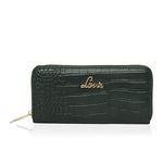 Lavie Women's Glossy Sacy Zip Around Wallet/Purse Handbag [Green]