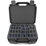 CASEMATIX Miniature Storage Hard Shell Figure Case - Dual Layer Customizable Foam Miniature Case for Standard Miniatures, Large Units and Vehicles, Compatible with Warhammer 40k, DND & More!