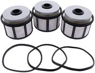 Holdia Fuel Filter Kit FD-4596 3 PCS Compatible with Ford F & E Series 7.3L Powerstroke Diesel