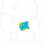 BAUERFEIND, 1 Unisex Sports Wristband, Left/Right Wrist, For Training and Competition, Size: L/XL, Rivera, 11459471260013
