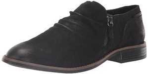 Clarks Collection Women's Camzin Pace Oxford, Black Nubuck, 10 Wide US