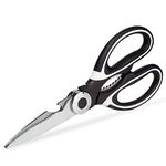 Heavy Duty Kitchen Scissors, Sharp Kitchen Scissors Multipurpose Utility Stainless Steel Scissor, Kitchen Shears for Chicken, Poultry, Fish, Meat, Vegetables, Herbs, BBQ, Bones, Flowers, Nuts