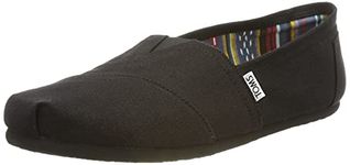 TOMS Men's Alpargata Core Loafer Flat, Black, 10 UK