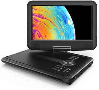 Portable DVD Player for Kids and Car, 9.5" Eye-Protective Screen, Support Sync TV/USB/SD Card and Multiple Disc Formats, Region Free - Black