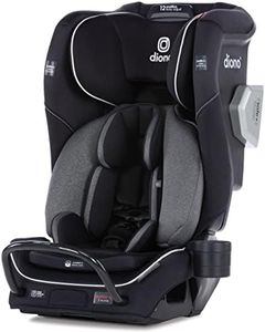 Diono Radian 3QXT 4-in-1 Rear and Forward Facing Convertible Car Seat, Safe Plus Engineering, 4 Stage Infant Protection, 10 Years 1 Car Seat, Slim Fit 3 Across, Jet Black