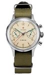 Seagull 1963 ST1901 38mm Chronograph, Classic Column Wheel, Acrylic, Display, 2 Straps BNIB