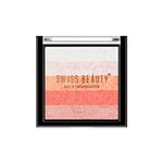 Swiss Beauty Brick Highlighter | Highly-Pigmented Powder Highlighter + Bronzer With Easy-To-Blend Formula | Shade- 2, 7G |