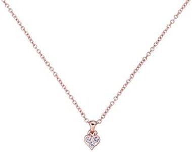 Ted Baker Colgante Neeno Nano Heart (Tono Oro Rosa/Cristal)