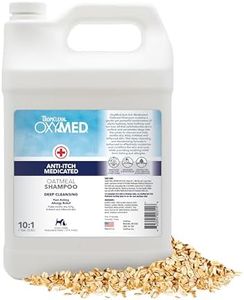 TropiClean Oxymed Medicated Cat & Dog Shampoo For Itchy Skin | Skin Soothing Oatmeal Shampoo for Dogs & Cats | 1 Gallon