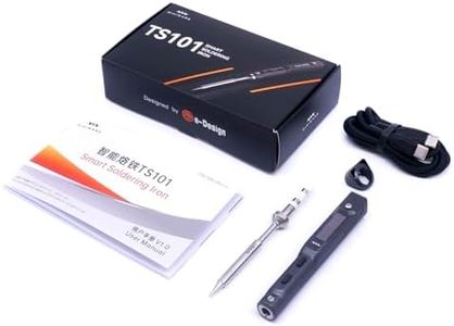 MINIWARE TS101 Fer à souder B2 Tips Portable Digit DC5525 USB-C 90 W Température réglable 50-400 ℃ Original Digital OLED programmable