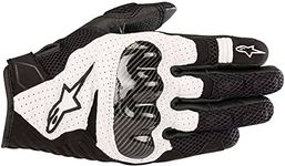 Alpinestars SMX-1 Air V2 Motorcycle Riding/Racing Glove (Large, Black/White)