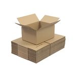 SmithPackaging Single Wall Cardboard Shipping Boxes 305x229x152mm (12x9x6") Pack of 25 Cartons