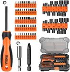 WINTUUL 73-in-1 S2 Steel Screwdriver Bit Set | 1/4” Hex & Torx Impact Drill Kit with Nut Drivers | Repair Tool for Computer, Car, Bikes | Furniture Assembly Tools | Gifts for Dad for Men