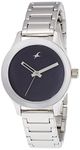 Fastrack Quartz Analog Blue Dial Stainless Steel Strap Watch for Girls-NR6078SM04