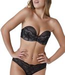 Wonderbra Women Refined Glamour Ultimate Strapless Bra, Black, 34E