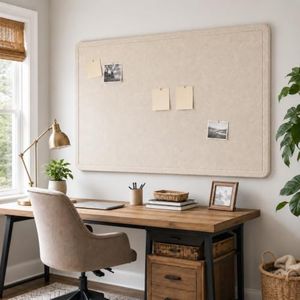 Felt Bulletin Board for Wall 72" x 48" Unfolded Size, Large Frameless Felt Pin Board, Soft Cork Board Alternative for Office, Home Planning, Notes, Photos & Wall Decor, Foldable Shipping, Easy Install