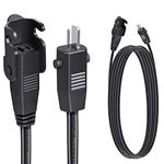 Sopito 6.6 Feet (2 M) Extension Cord for Lift Chair or Power Recliner, Replacement Power Supply Cable for Okin Limoss Lazboy Pride Catnapper etc Black