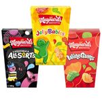 Sweet Treat Bundle with Bassetts Wine Gums Carton 350g, Liquorice Allsorts 350g and Jelly Babies 350g (3 Pack)