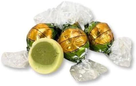 Matcha White Chocolate Truffles Individually Wrapped Bulk Bag - 25 lb (Approx. 1000 pieces)
