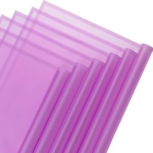 VOWOVOSDAY 20 Pcs Flower Wrapping Paper,Waterproof Gift Wrapping Paper 23x23Inch Used for DIY Crafts, Valentine's Day,Birthday,Mother's Day Floral Paper(Purple02)