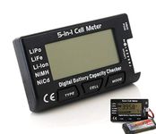 Geek Lab CellMeter 7. Digital 5-in-1 Battery Meter. Intelligent Cell Checker. for LiPo, LiFePO4, Li-ion, NiCd, NiMH Battery