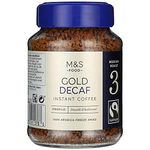 M&S Gold Decaf Instant Coffee medium roast 3, 100g