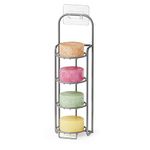 SpaceAid 4 Tier Shampoo Bar Holder for Shower, Self Draining Soap Bar Holders Caddy for Bathroom Wall and Kitchen Sink, Shampoo Bar Dish Rack, Stainless Steel Bar Soap Holder (Gray)