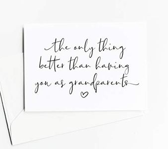 Pregnancy Reveal for GrandParents, Baby Announcements Gifts for Family, We're Having a Baby Cards, Promoted to Great Grand parents