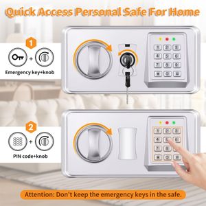 Mejasg 52L Large Fireproof Safe – Secure Home Storage Box