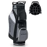 Tangkula 14-Way Golf Cart Bag, Lightweight Portable Golf Club Bag with Cooler Bag, Waterproof Valuable Pocket, Rain Hood, Carry Handles and Shoulder Strap, Golf Cart Bag for Men and Women (Black)