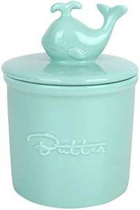 Vencer Butter Crock,French Butter Dish -Fresh Soft Butter,Spreadable without Refrigeration, Aqua,VHB-001