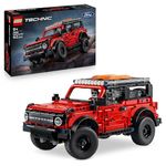 LEGO Technic Ford Bronco SUV Off Road Car Toy - Model Kit with Opening Doors, V6 Engine, Suspension & Steering - Collectible Gift for 9+ Year Old Boys - 42213
