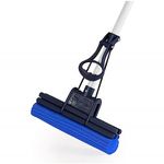 CleanAid OneTouch Easy Floor Mop - Floor Sponge Mop with Telescopic Handle, Inbuilt Wringer and Highly-Absorbent PVA Sponge - Floor Cleaning Mop for Kitchen, Bathroom and Around the Home