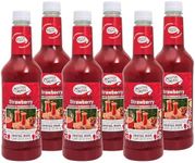 Master of Mixes Strawberry Daiquiri / Margarita Drink Mix, Ready To Use, 1 Liter Bottle (33.8 Fl Oz), Pack of 6