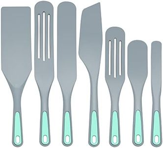 To encounter Silicone Spurtles Set, 7 Piece Nonstick Spurtle Kitchen Utensils, Silicone Spatula, Heat Resistant Spurtle for Salad Stir, Cake Make and Pan-Fried Steak