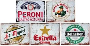 Vintage Metal Beer Sign Collection 