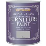 Rust-Oleum Metallic Finish Furniture Paint Silver 750ml