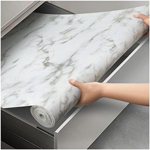 Viseeko Drawer and Shelf Liner for Kitchen Cabinet Non-Adhesive Non-Slip Shelf Paper Strong Grip Waterproof Contact Paper Easy to Clean for Shelves,Dresser,Bathroom,Marbling -12IN X 10FT